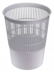 корзина для бумаг стамм кр52 круглая 14л. пластик серый