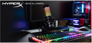 4P5P7AA Микрофон проводной HyperX QuadCast S 3м черный