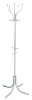 1133301 Вешалка напольная М 10 серебристый основание ножки наконечники серебристый крючки двойные метал.