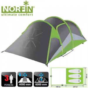 Norfin SALMON 3 ALU NF (алюминиевые дуги)