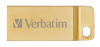 099104 Verbatim METAL EXECUTIVE 16GB USB 3.0 Flash Drive (Gold)