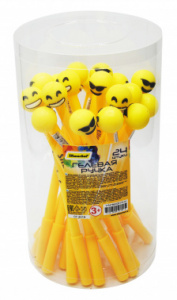 ручка гелев. silwerhof smile (026172-01) d=0.5мм син. черн. одноразовая ручка линия 0.3мм