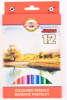 карандаши цв. koh-i-noor omega 3382 3382012001ks дерево цветной корпус 12цв. коробка/европод.