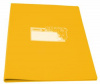 папка метал.зажим бюрократ tropic -tr07cyel a4 пластик 0.7мм желтый