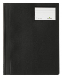 папка-скоросшиватель durable 2500-01 a4+ пвх черный