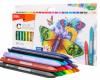 восковые мелки deli ec20020/a color emotion трехгранные 24цв. картон.кор.