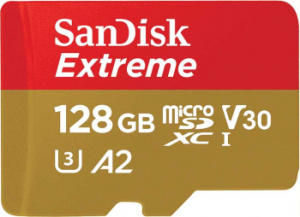 Флеш карта microSDXC 128Gb Class10 Sandisk SDSQXA1-128G-GN6GN Extreme
