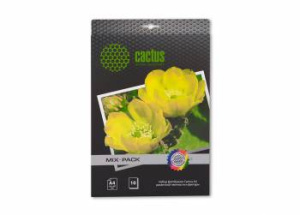 фотобумага cactus cs-mixpack a4/21л. различная фактура универсальная