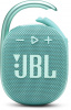 jblclip4teal портативная акустическая система jbl clip 4, бирюзовая