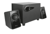 20442 trust speaker system avora, 2.1, 9w(rms), usb / mini jack 3.5mm, black [20442]