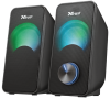 23120 trust speaker system arys, 2.0, 6w(rms), usb / mini jack 3.5mm, black, rgb [23120]
