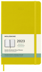 dhm612wn3y23 еженедельник moleskine classic wknt large 130х210мм 144стр. горчичный