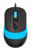 fm10 blue мышь a4 fstyler fm10 черный/синий оптическая (1600dpi) usb (4but)
