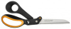ножницы fiskars 1020223 amplify универсальные 240мм ручки пластиковые нержавеющая сталь черный/оранжевый
