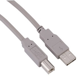 Кабель Hama H-29195 00029195 USB A(m) USB B(m) 5м серый