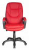 Кресло руководителя Бюрократ CH-868AXSN/RED сиденье красный искусственная кожа (пластик темно-серый)