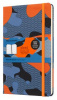 блокнот moleskine limited edition blend lgh lcbd03qp060camoc1 large 130х210мм обложка текстиль 240стр. линейка camouflage orange