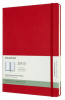 dhf218wn4 еженедельник moleskine academic wknt xl 190х250мм датир.18мес 208стр. красный