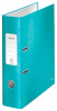 папка-регистратор leitz wow 180, 80 мм а4 бирюзовый (10050051)