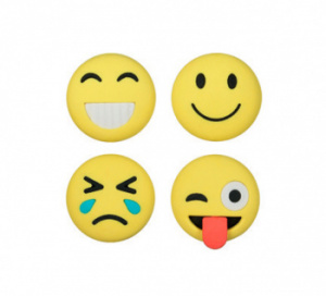 набор ластиков silwerhof смайлы 181136 солнечная коллекция каучук синтетический ассорти пакет с европодвесом (4шт)