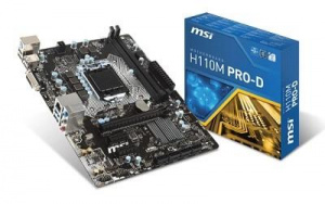 H110MPRO-D Материнская плата H110 S1151 MATX H110M PRO-D MSI