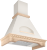 942442 GOOD, Кухонная вытяжка ELIKOR Бельведер Флореале 60П-650-П3Д, бежевый/дуб бел+патина