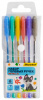 1548238 набор ручек гелев. silwerhof веселые друзья metallic d=1.0мм блистер (6шт) 6цв.