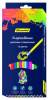 карандаши цветные silwerhof 134209-12 цветландия шестигранные 12цв. ластик коробка/европод.
