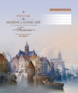 тетрадь то48к9519/6к 48л. клет. морская живопись скрепка