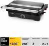 Электрогриль Kitfort КТ-1645 1200Вт серебристый/черный