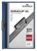 папка с клипом durable duraclip 2209-07 прозрач. верх.лист a4 1-60лист. темно-синий