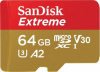 SDSQXA2-064G-GN6MA Карта памяти SanDisk Extreme microSDXC 64GB + SD Adapter + Rescue Pro Deluxe 160MB/s A2 C10 V30 UHS-I U3