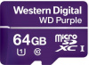 Флеш карта microSDXC 64Gb Class10 WD WDD064G1P0A Purple w/o adapter