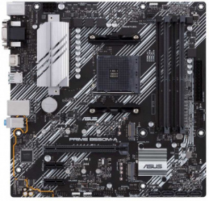 Материнская плата Asus PRIME B550M-A Soc-AM4 AMD B550 4xDDR4 mATX AC`97 8ch(7.1) GbLAN RAID+VGA+DVI+HDMI