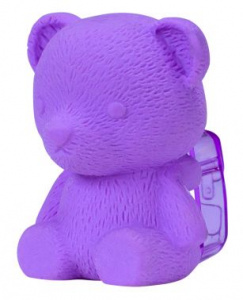 ластик silwerhof мишка 181124 цветландия фигурный фиолетовый с точилкой