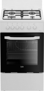 Плита Комбинированная Beko FFSS52010GW белый реш.эмаль