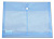 конверт на кнопке бюрократ -pk860blu/1 a4 гориз. расшир. пластик 0.18мм синий
