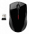 H2C22AA Мышь HP X3000 черный оптическая (1200dpi) беспроводная USB (2but)