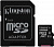 флеш карта microsdxc 128gb class10 kingston sdcs/128gb canvas select + adapter