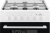Плита Комбинированная Electrolux EKK961900W белый (стеклянная крышка) реш.чугун