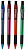 1103475 ручка шариковая cello joy tinted neon авт. 0.7мм резин. манжета ассорти синие чернила пластик.стакан