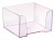 подставка стамм пл61 для бумажного блока 90x90x50мм прозрачный/тонированный пластик