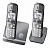 р/телефон dect panasonic kx-tg6712rum (серый металлик, 2 трубки с резервным питанием)