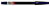 399297 ручка шариковая cello slimo 0.7мм игловидный пиш. наконечник черный/синий синие чернила коробка
