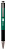 ручка шариков. автоматическая zebra 301a (26344) зеленый d=0.7мм син. черн. сменный стержень резин. манжета