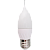 c7yw53elc ecola candle led 5,3w 220v e27 2700k свеча на ветру (композит) 38x133