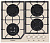 Газовая варочная поверхность Gefest ПВГ 2232-01 К81 кремовый