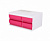 органайзер настольный deli ez25040 rio 4 выдвижных ящика 131x189x264мм белый/малиновый пластик