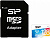 флеш карта microsdxc 128gb class10 silicon power sp128gbstxbu1v21sp + adapter