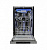 CHMI000199 Посудомоечная машина Lex PM 4563 A 2100Вт узкая нержавеющая сталь